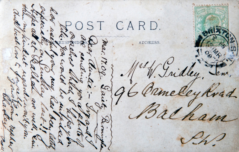 Talk About Snail Mail: Woman Receives a Century Old Postcard | Alamy Stock Photo